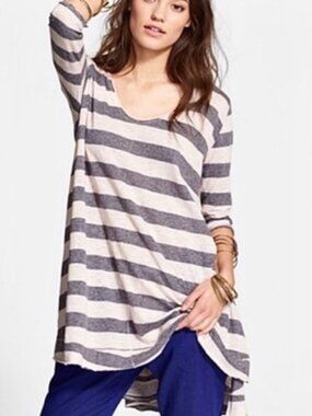 We The Free Slub Knit Striped Tunic